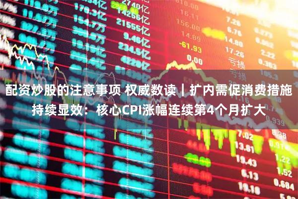 配资炒股的注意事项 权威数读｜扩内需促消费措施持续显效：核心CPI涨幅连续第4个月扩大